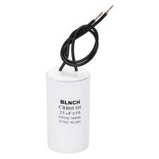 CBB60 Capacitor, 25uF 450V 2 Wire Electric Motor Run Starting Capacitor