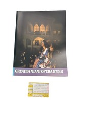 1987 Miami Opera Bianca e Falliero Program + Ticket Rossini