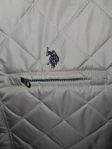 U.S. Polo Assn. Puffer Vest Tan Beige Mens Size Large - Picture 3 of 5