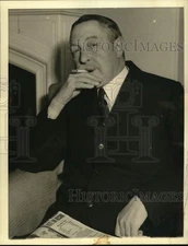 1937 Press Photo Stocky George Swift, director of Swift & Company, Boston