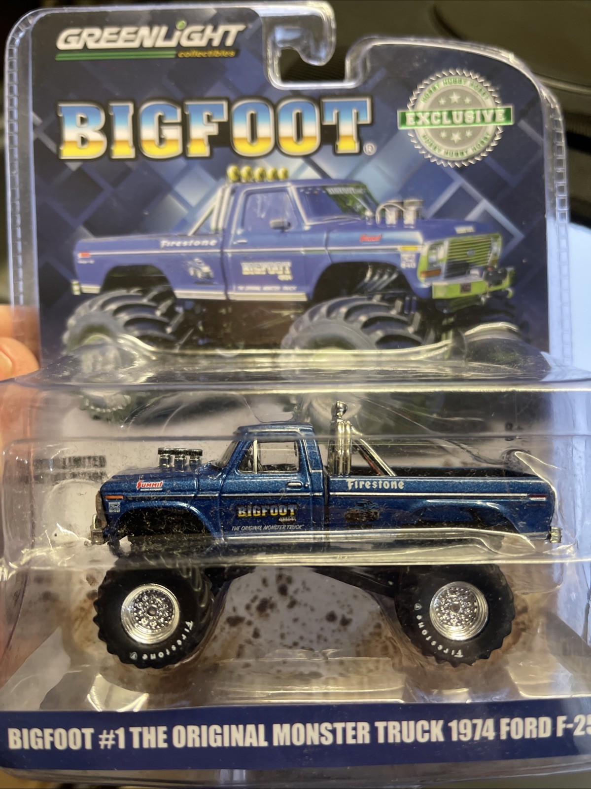 Greenlight 1/64 Monster Truck 1974 Ford F-250 Bigfoot Diecast Model Car