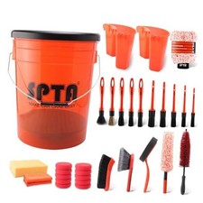 33Pcs Car Wash Bucket Set Scratch Free Detailing Bucket with Car Wash 20L