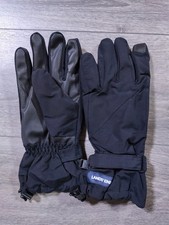 Lands End Gloves Kids Large Black Squall Winter Snow Warm Grip Gloves Girls Boys
