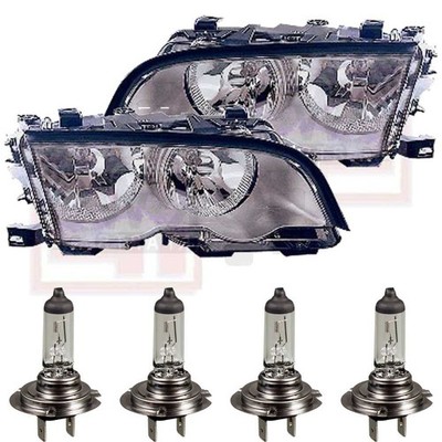Scheinwerfer Set für BMW 3er E46 05/98-08/01 inkl. Motor H7+H7 Lampen 1374595