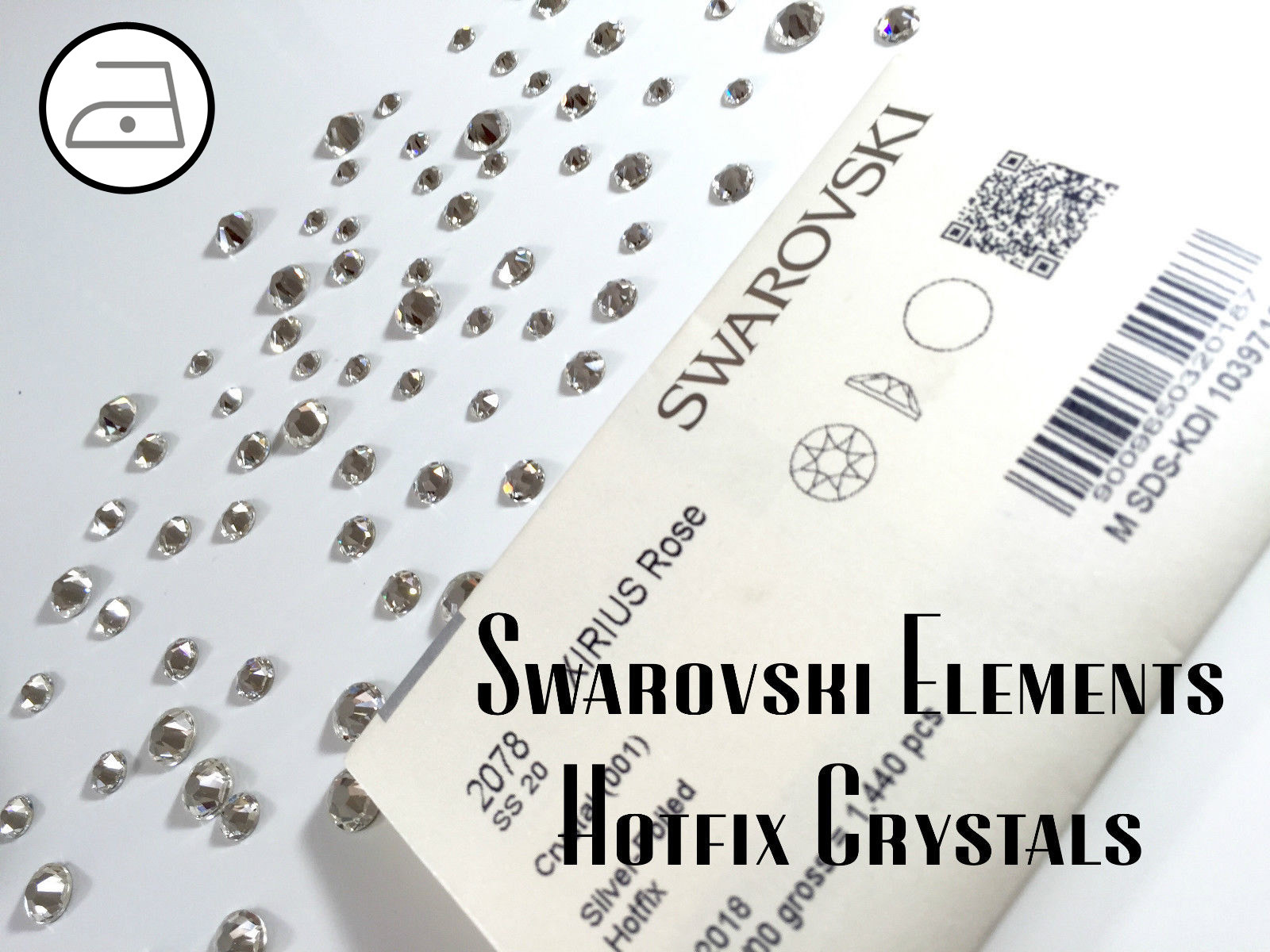 100 Genuine Swarovski Crystals 2038/2078 Newest Cut Hotfix Sizes