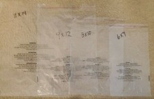 Clear Poly bags with Suffocation Warning - 6"x9" 8"x10" 9"x12" 11"x14"