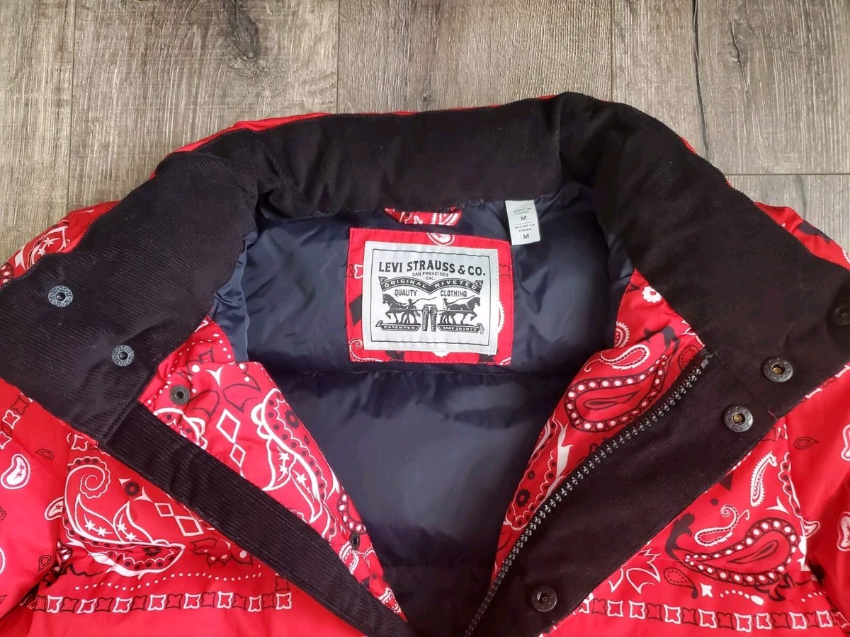 Mens Levis Levi's Men's Bubble Puffer Jacket Stylish Warm