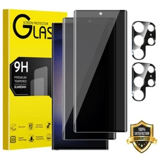 4X Anti-Spy Privacy Glass Screen Protector For Samsung S25 S24 Ultra S23 S22 S21