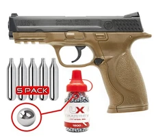 Umarex Smith & Wesson M&P .177 Cal Air Gun w/ CO2 & BB Jug Bundle (2255051)