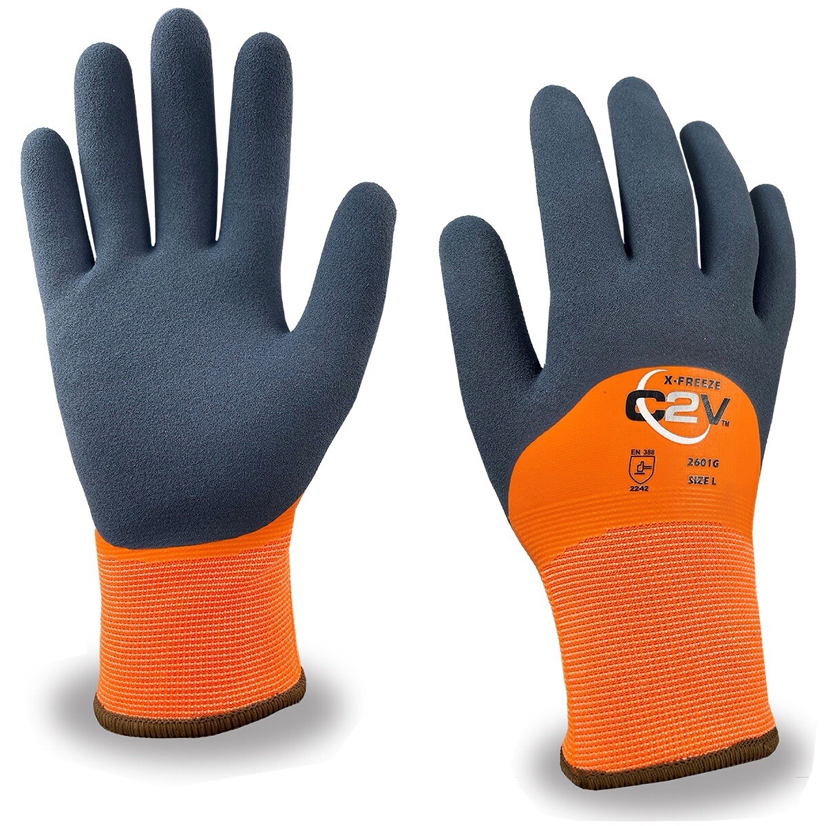 X-Freeze Thermal Latex Winter Gloves - Waterproof, Insulated, Cut Resistant, Size Large  -image