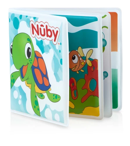 Nuby Baby's 1st 洗澡书 - 有趣多彩的洗澡时间玩具 - Squeaks - 防水 - 第 2 张/共 8 张