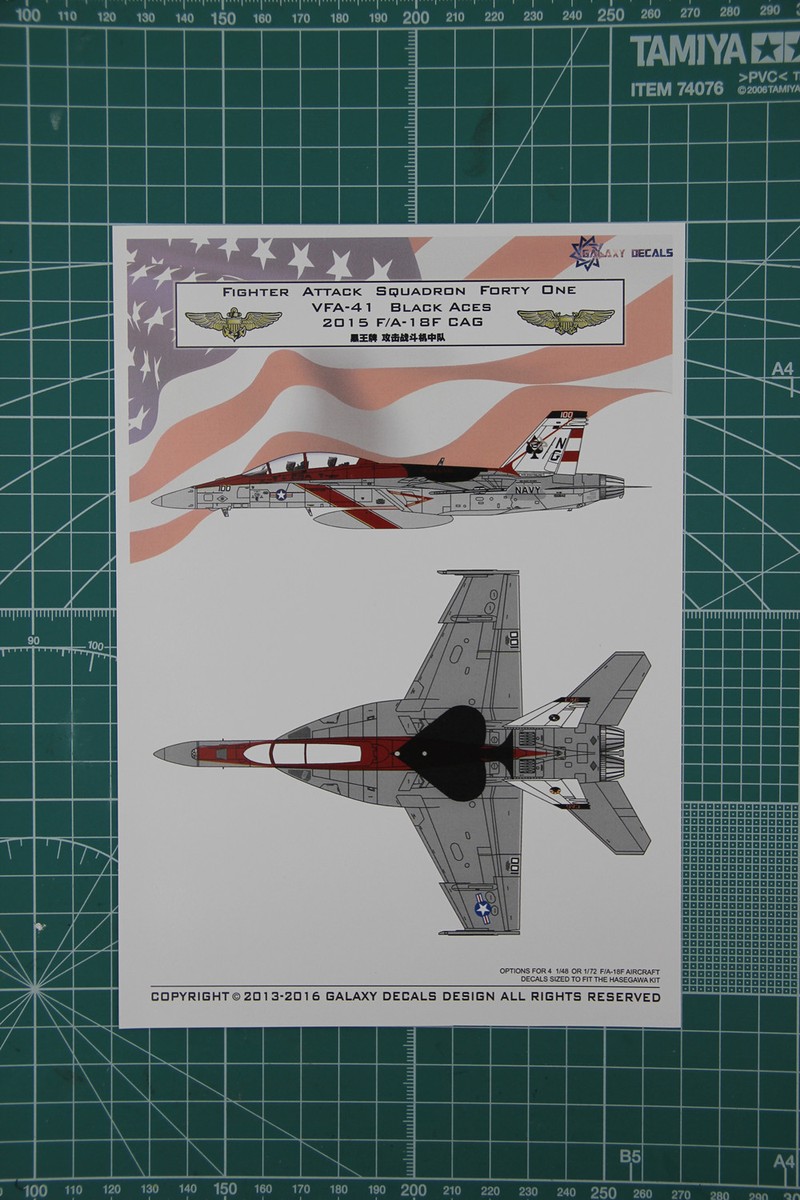 GALAXY G48005 1/48 orG72006 1/72 US Navy F/A-18F VFA-41 Black Aces