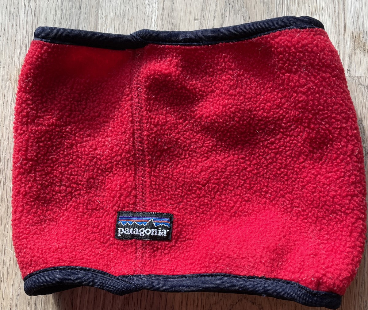 Vintage USA PATAGONIA Neck Warmer Red Synchilla Fleece, Size Small