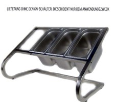 AcMax Buffetständer Zutatenständer Gewürzboard Salatboard GN 1/3 Edelstahl 74 x 