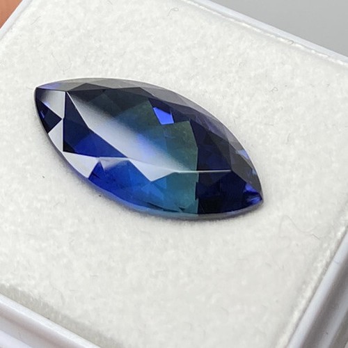TANZANITA facetada verde-azul natural (12,47ct.) TANZANITA verde natural facetada - Imagen 10 de 12