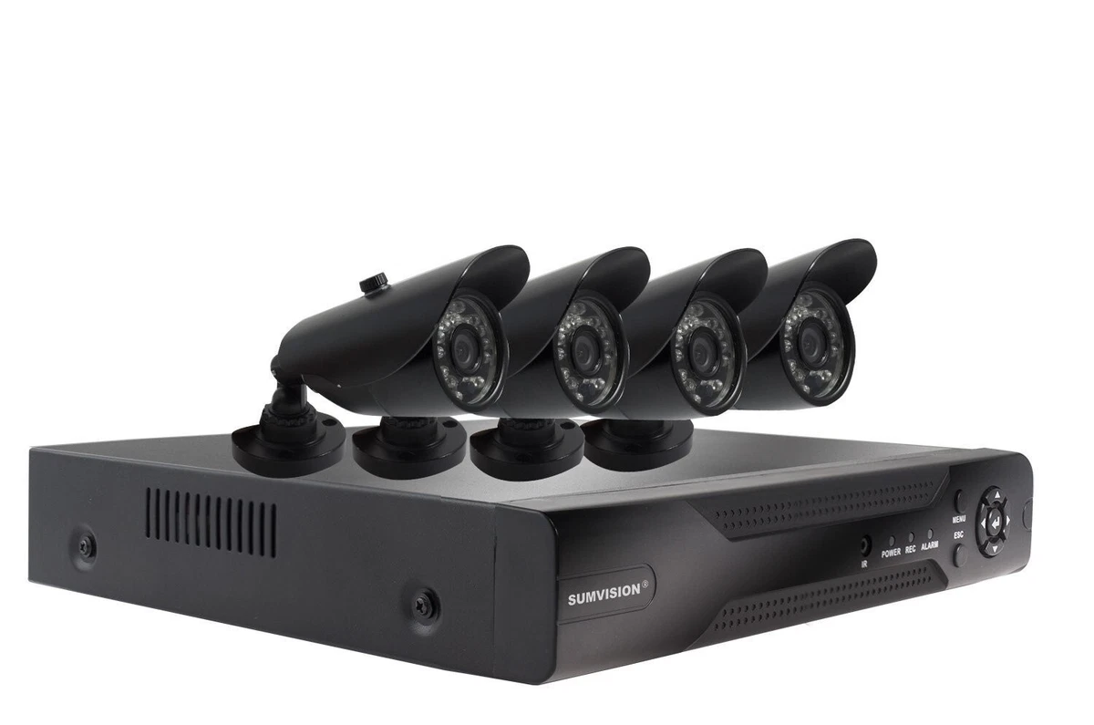 Sumvision 4 Camera Cctv System Hd Home