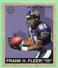 1997 Fleer Goudey Football Michael Jackson #1 Ravens👍