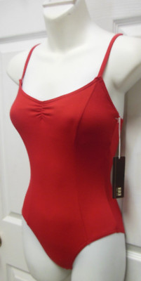Bloch Princess Seamed  Camisole Leotard Red Large adult Ladies L3227
