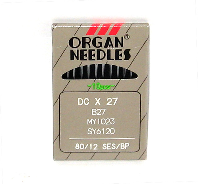 10 ORGAN B27 SIZE12/80 OVERLOCK SERGER BALLPOINT NEEDLES DCX27 eBay