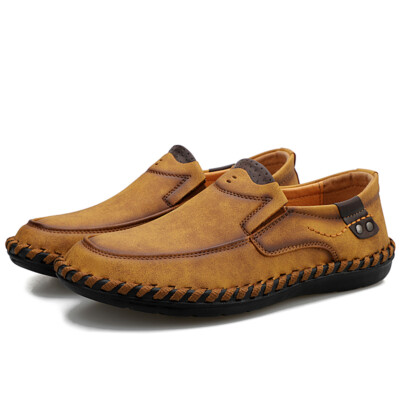 Genuine Leather Men Casual Shoes Loafers Flat Driving Comfortable Moccasins Shoe