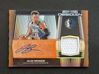 2019-20 Panini Obsidian Jersey Auto 25/50 Orange Prizm Jalen Brunson
