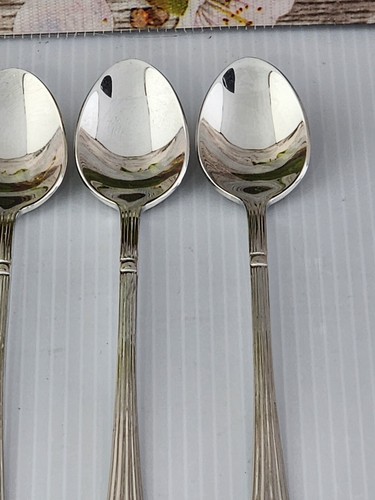 Retroneu BARRINGTON 18/8 Stainless Flatware 6 Iced Teaspoons- Free Shipping! - Picture 2 of 11