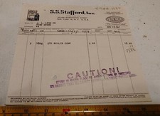 Vintage 1947 S. S. Stafford New York Typewriter Ribbon Renol Polish Letterhead thumbnail