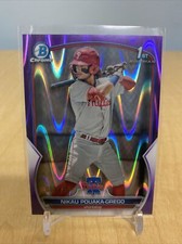 2023 Bowman Chrome 1st Nikau Pouaka-Grego #BCP-89 Purple Wave Refractor /250