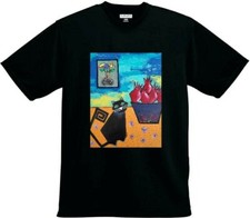  "Felix at his new home" Black Cat Unique Art T-Shirt - Unisex 