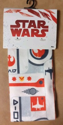 ThinkGeek Star Wars Rebel Alliance Men's Adult Trouser Socks Red White NEW