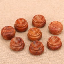 1x Round Wood Pedestal Base Holder Crystal Ball Display Stand Home Decor Vintage