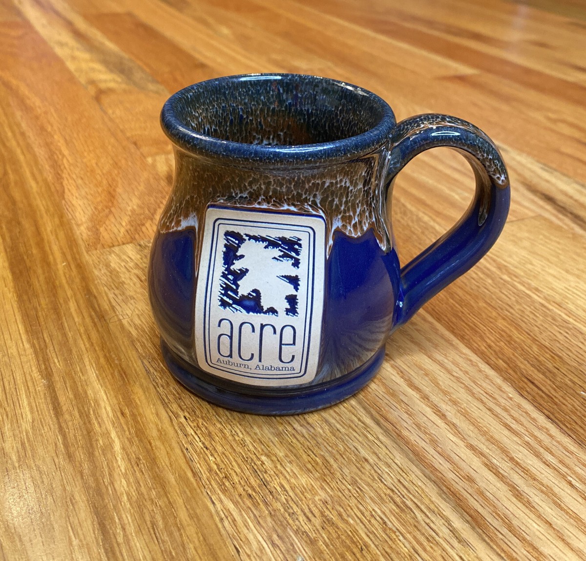 Acre Auburn, Alabama Hand thrown Pottery Coffee Mug Cup Southern Restaurant  USA