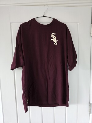 New Era Cooperstown Collection MLB World Series 05 Logo Tee, Sox, Maroon Large