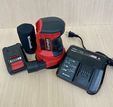Einhell 18 volt cordless random orbital palm sander with battery and charger