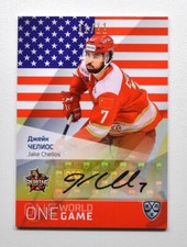 2021-22 Sereal KHL Platinum Autograph #ONE-A141 Jake Chelios 11/11