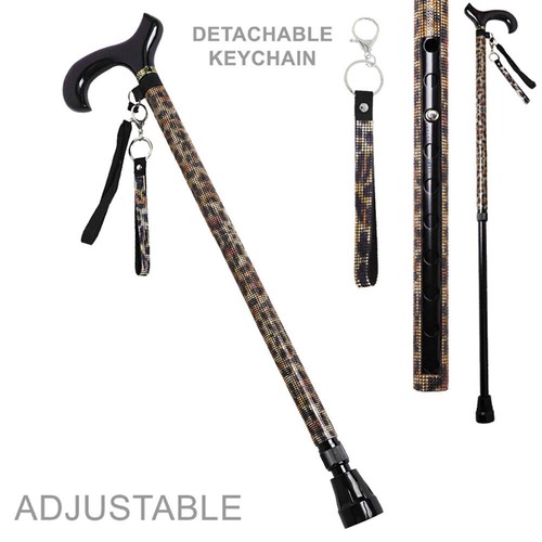CANE rhinestone walking cane BLING ADJUSTABLE WALKING CANE - Picture 14 of 17