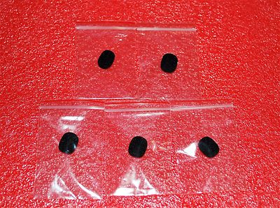5 PCS Mini Black Foam Covers Windscreen Windshield for Headset Lapel Microphones