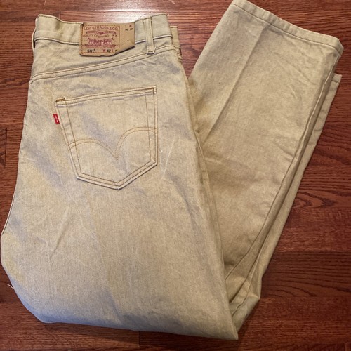 levis 501 beige denim jeans