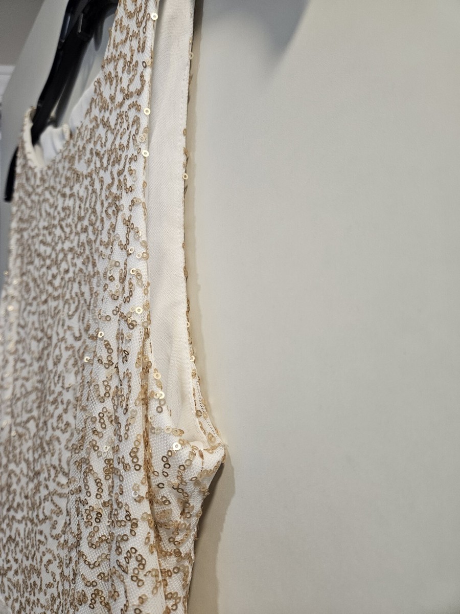 B. Sequin Gold And White Dress size 7/8 | eBay B. Sequin Gold And White Dress size 7/8 | eBay