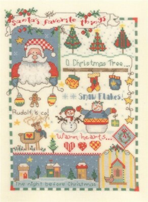 Imaginating Inc - Santa's Favourite Things von Gail Bussi - Kreuzstichkarte.