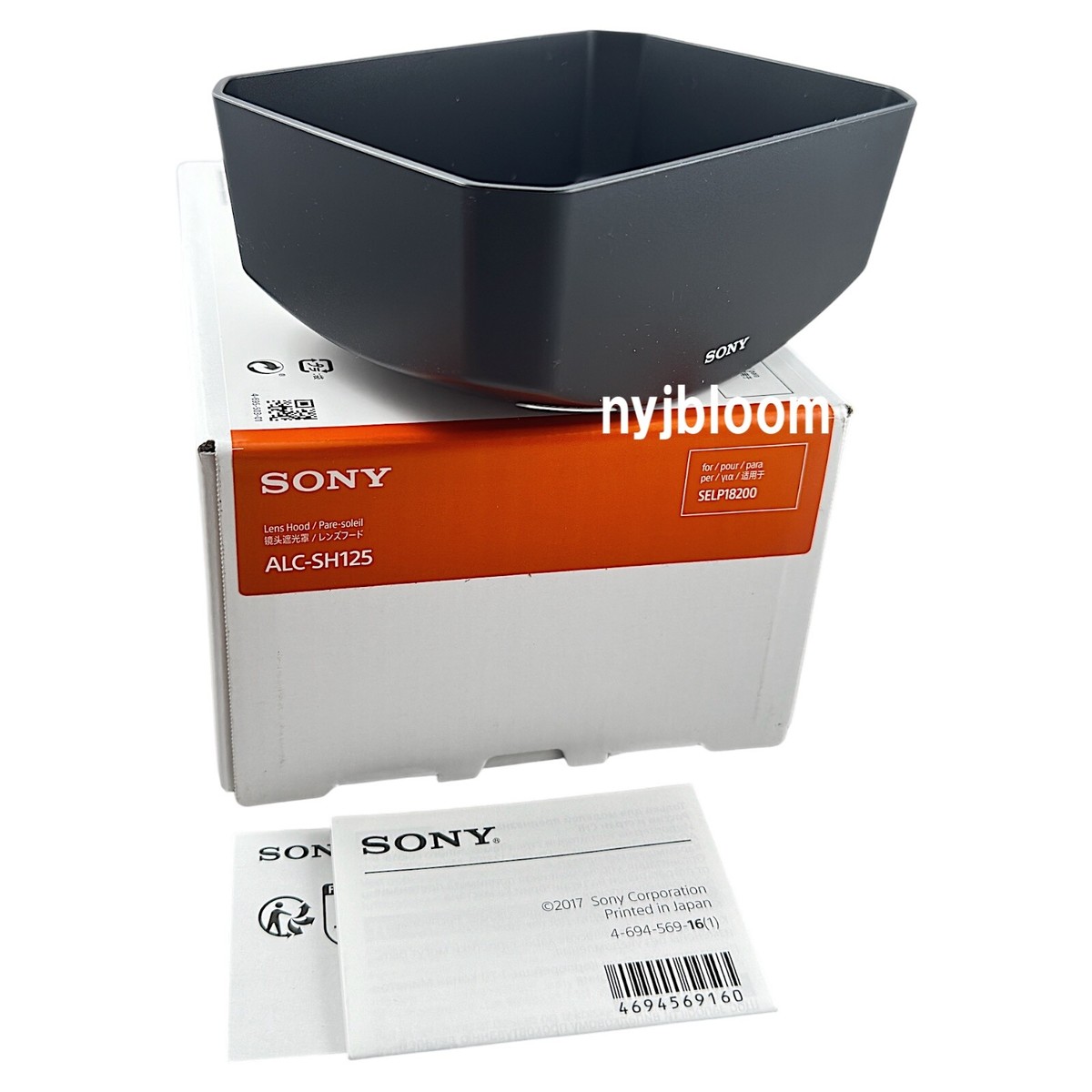 New SONY ALC-SH125 Lens Hood for E PZ 18-200mm F3.5-6.3 OSS
