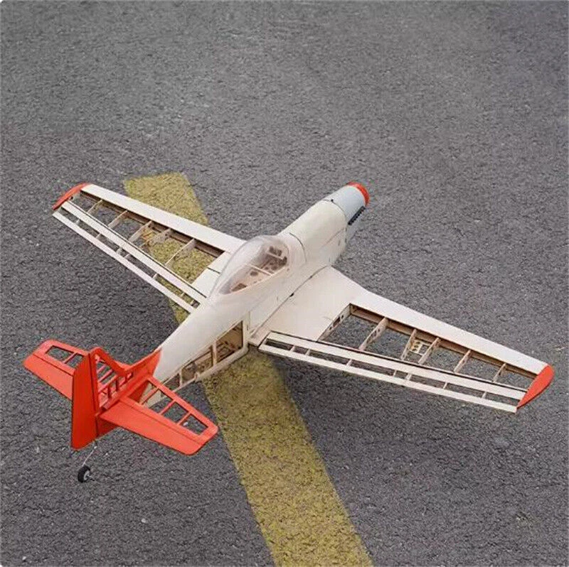 Upgraded RC Plane Laser Cut Balsa Wood Airplane P51 1000mm Model Kit Wingspan - Image 4 of 4