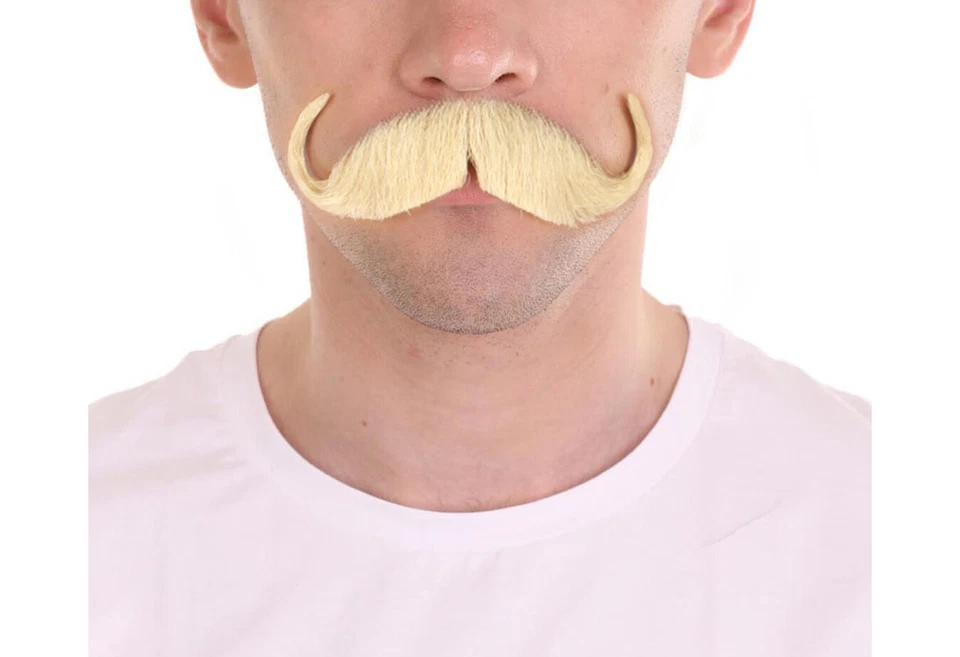 Bigote Imperial Hombre | Cabello Facial Humano | Varios Colores | HPO M-1302-001 Foto 2 de 4