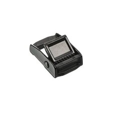 Zinc Alloy 20mm Thin Type Webbing Buckle Metal Press Cam Lock, Black