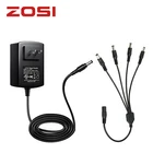 ZOSI 12V 2A Power Supply Adapter DC 1 to 4 Way Power Splitter Cable for Cameras