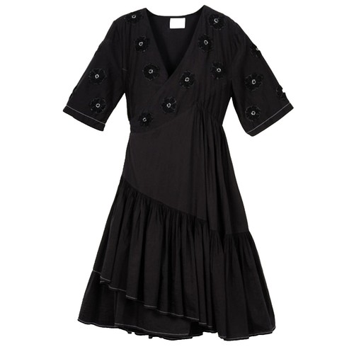 black bodycon midi dress Topshop Patchwork Floral Dress – Sancho's