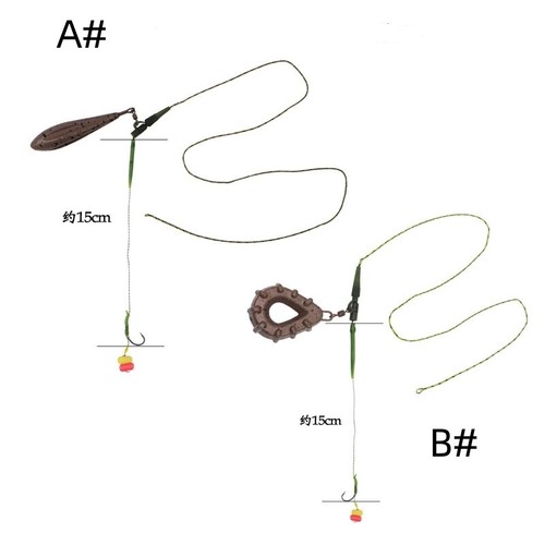 Karpfenangeln Haargeräte Kit Boilies Angelgeräte mit Sinkermais Köder Kurvenhaken - Bild 37 von 48