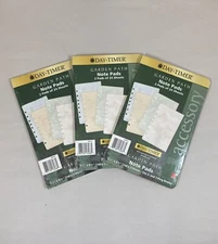 (3) DAY-TIMER GARDEN PATH NOTE PADS 5 1/2" X 8 1/2" FITS 3 & 7 RING BINDERS NEW