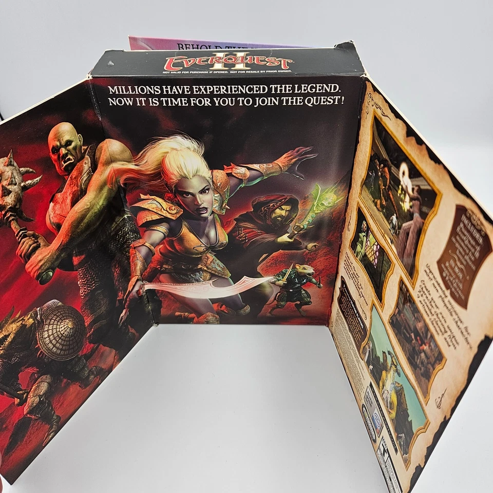 EVERQUEST II (2) Game (PC) Windows (c) Version 2004 SMALL BOX SEALED - Image 2 of 4