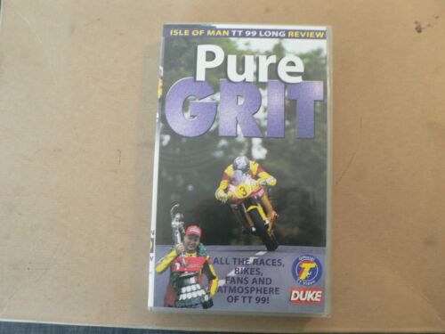 VIDEO-008 PURE GRIT ISLE OF MAN TT 99 LONG REVIEW 1999 ALL THE RACES,BIKES,FANS - Afbeelding 1 van 4